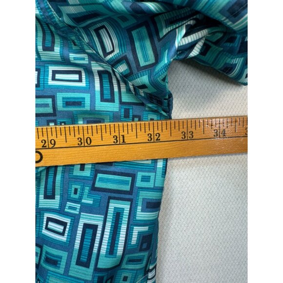 Irvine Park Mens Short Sleeve Henley Shirt Size  4XL Retro Geometric Casual Y2K - Picture 6 of 9